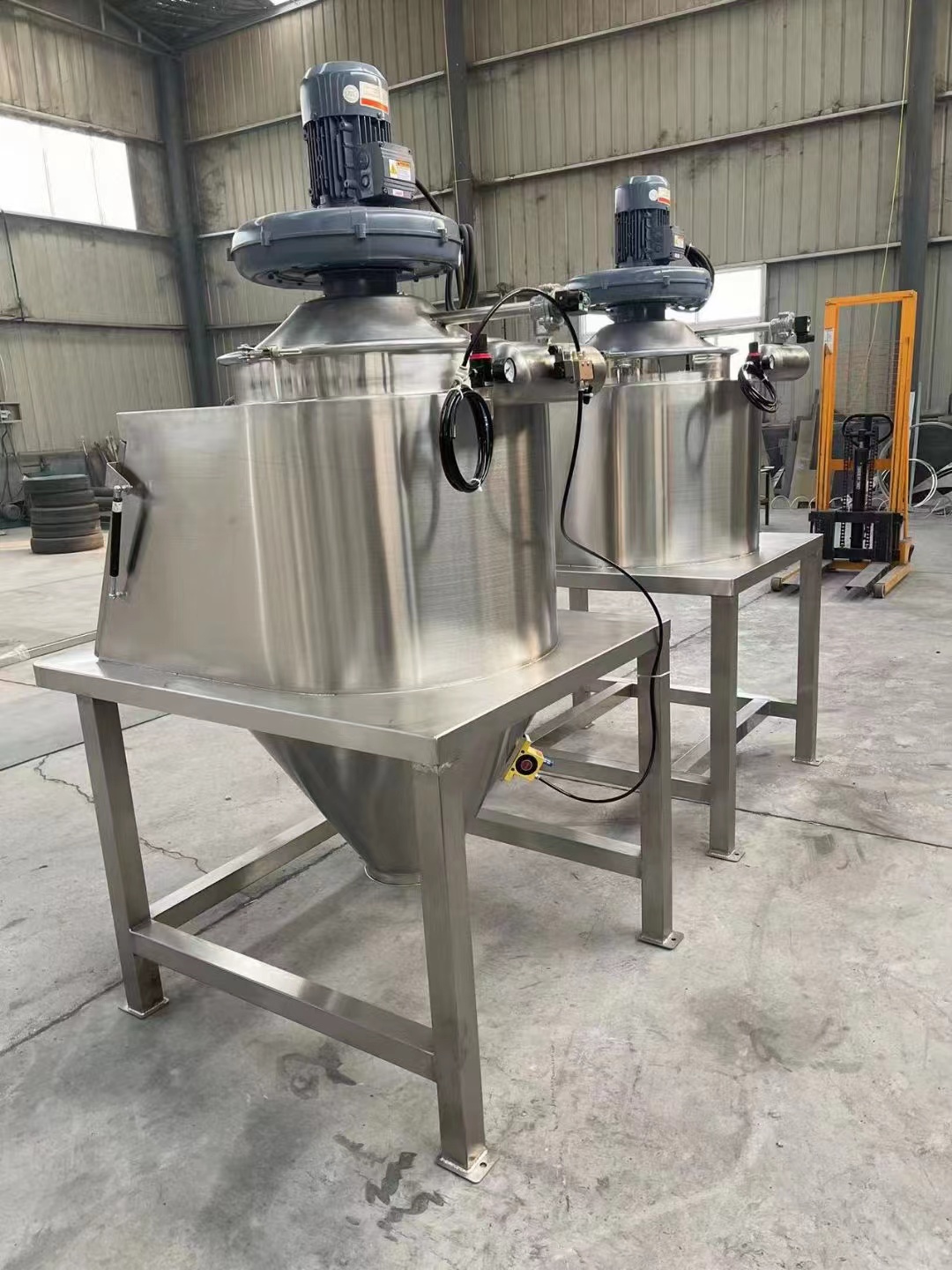 粉状活性炭真空上料机配圆形旋振筛输送筛分